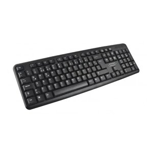 Km-3055 Usb Siyah Kablolu Klavye Q, Tr