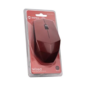 Sm-201 Kablolu Usb Mouse Kırmızı