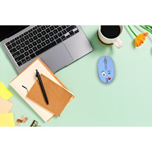 Inca Weeny Iwm-245rm Desing 3d Wireless Mouse- Mavi
