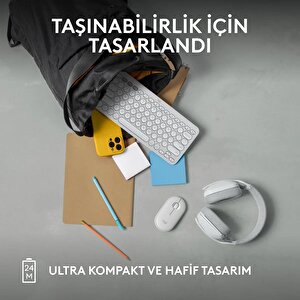 Pebble M350s Beyaz Kablosuz Sessi̇z Mouse 910-007013