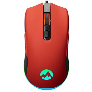 Sgm-l1 Lumos Kırmızı 6400dpi Rgb Ledli Makrolu Gaming Oyuncu Mouse