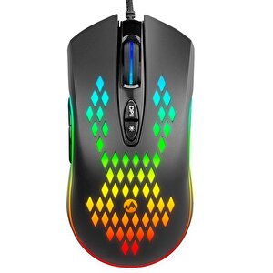 Sm-g07 Metafor Usb Siyah 800/1600/3200/4800/6400 Dpi Rgb 7d Makro Tuşlu Gaming Mouse