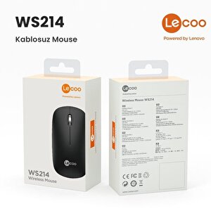 Lenovo Lecoo Ws214 Kablosuz Mouse Siyah