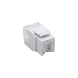 Hcs J6e-00874  Korumali Cat6 Keystone Jack Beyaz (10'lu Paket )