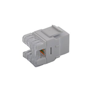 Hcs J6e-00874  Korumali Cat6 Keystone Jack Beyaz (10'lu Paket )