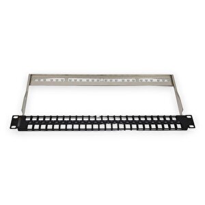 48 Port 1 U Cat6 Patch Panel Boş Signamax