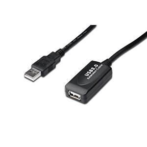 Usb 2.0 Repeater / Uzatma Kablosu, Usb A Erkek / A Dişi, 15 Metre
Digitus Usb 2.0 Repeater Cable, 15 M