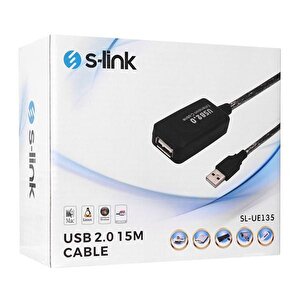 15metre Sl-ue135 Usb Uzatma Kablosu