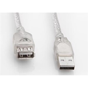 Sl-af2015 1,5mt Usb 2.0 Şeffaf Uzatma Kablosu