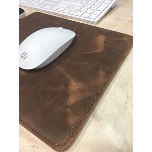 Deri Mouse Pad G2 Antik Kahve