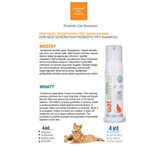 Vetorin 4 In 1 Kedi Şampuanı, Koku Önleyici, Nemlendirici, Doğal Tüy Bakımı, Pet Koku Giderici