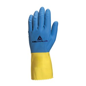 Deltaplus Duocolor Ve330 Pamuk Astarli Katex  Ki̇myasal Eldi̇ven 7 (S)