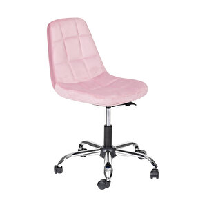 Yonca Ofi̇s, Çocuk Odasi Çalişma Sandalyesi̇, Krom Metal Ayak (ayarlanilabi̇li̇r) Pembe