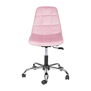 Yonca Ofi̇s, Çocuk Odasi Çalişma Sandalyesi̇, Krom Metal Ayak (ayarlanilabi̇li̇r) Pembe