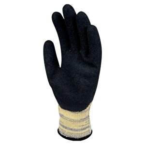 Deltaplus Isiya Dayanikli Eldi̇ven Yüksek Performansli Poli̇eti̇len Elyaf. Avuç İçi̇ Ve Parmaklar Latex Kaplama 250° Temas Isisi 9 (L)
