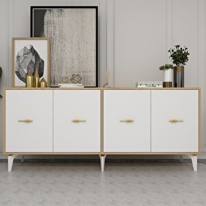 Sintaa 180 Cm Konsol (kx180) Sfirmeşe-Beyaz Safirmeşe-Beyaz