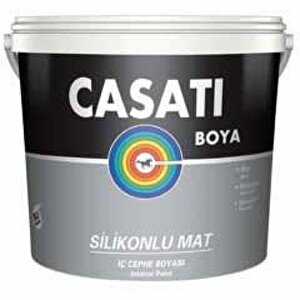 Casati Silikonlu Mat İç Cephe Boyası 15 Lt Kristal Gri Kristal Gri