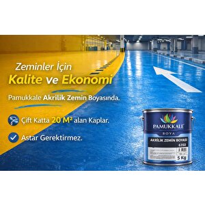 Pamukkale Akrilik Zemin Boyası 5 Kg Ral 7016 Antrasit Gri