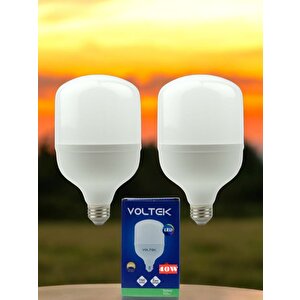 Voltek 40w Led Torch Ampul - Büyük Boy -  Beyaz Işık - 2 Adet