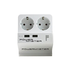2 Usb Girişli 1,5 Mt.  2'li Akım Korumalı Priz