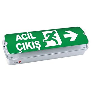 Arsel Betalite Aeb-03213-l Acil Çıkış Yönlendirme Armatürü Sürekli Ve Kesintide 180 Dak. Yanan 20xf Led
