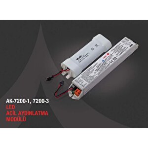 Arsel Ak-7200-1 Led Lambalar İçin Acil Durum Yedekleme Kiti Kesintide 60 Dak. Yanan 3,5-200 Volt Led Lamba
