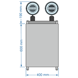 Arsel Vsle-226/1 Versalite Ip-65 2x26 Led Kesintide 60 Dak. Ensto Kasa Acil Aydınlatma Armatürü