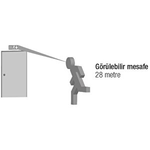 Arsel Starlite Ae-01211-l-dali Acil Çıkış Yönlendirme Armatürü Sürekli Ve Kesintide 60 Dak. Yanan 500 Lümen Led