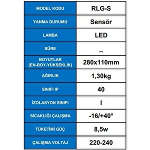 Arsel Desa Rlg-s Sensörlü Acil Aydınlatma Armatürü Led Lamba