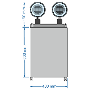 Arsel Vsle-226/3 Versalite Ip-65 2x26 Led Kesintide 180 Dak. Ensto Kasa Acil Aydınlatma Armatürü