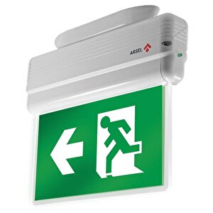 Arsel Arselite Ae-1020-s Sıva Üstü Ledli Acil Çıkış Yönlendirme Armatürü Şebekeden Yanan 500 Lümen Led
