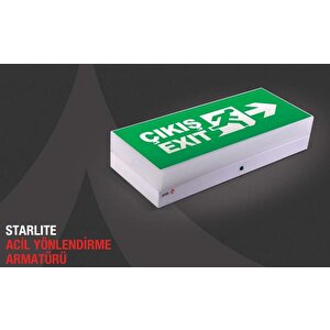 Arsel Starlite Ae-01113-l Acil Çıkış Yönlendirme Armatürü Kesintide 180 Dak. Yanan 500 Lümen Led