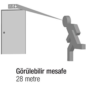 Arsel Dali-arselite Ae-2123-l-dali̇ Sıva Altı Acil Çıkış Yönlendirme Armatürü Kesintide 180 Dak. Yanan 500 Lümen Led