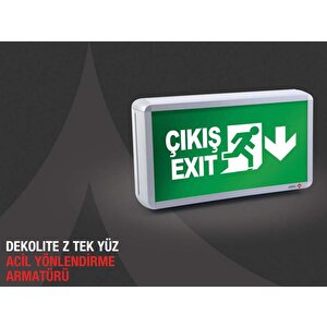 Arsel Dekolite Z Serisi Eko Ae-3123-le  Acil Çıkış Yönlendirme Armatürü Kesintide 180 Dak. Yanan 20xf Led