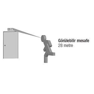Arsel Dekolite Z Serisi Çift Yüzlü Ae60-5221-l(500) Acil Çıkış Yönlendirme Armatürü Sürekli Ve Kesintide 60 Dak. Yanan 500 Lümen L