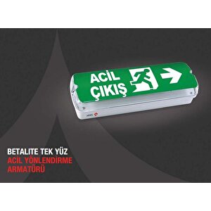 Arsel Betalite Aeb-3213-l Acil Çıkış Yönlendirme Armatürü Sürekli Ve Kesintide 180 Dak. Yanan 500 Lümen