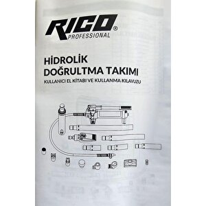 Ri̇co Hidrolik Doğrultma Takımı 10 Ton Saatli 16 Parça 013-rc6036