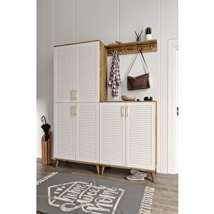Panjurlu Metal Kulp Prt6190 Portmanto Vestiyer Ekru Cveviz