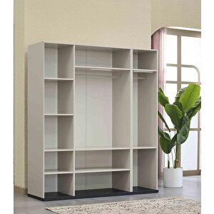 Dolap Urlu Roma 90433 Model Gardrop 4 Kapı Kalite Malzeme Beyaz Renk El Yapim