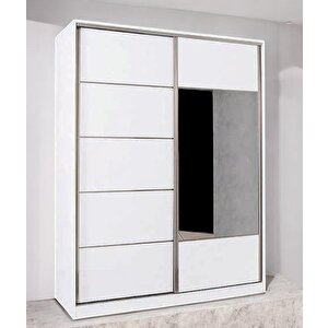 Toprak Sürgülü Dolap Gardırop 200 Cm  - Montaj Dahil-byz