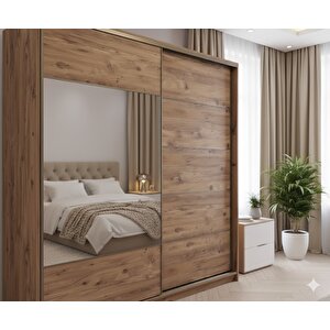 Bulut Sürgülü Dolap Gardırop 230 Cm  - Montaj Dahil-aç