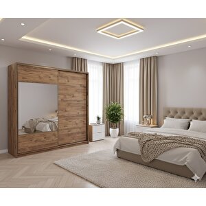 Bulut Sürgülü Dolap Gardırop 230 Cm  - Montaj Dahil-aç