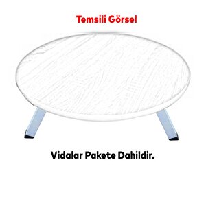 Sofra Ayağı 25 Cm Metal Plastik Siyah Taban Katlanır Yer Sofrası Sini Altı Mobilya Ayak Sehpa Masa