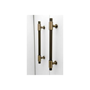 Erva Handles 158 Mat Antik Sarı Mobilya Tv Ünitesi Dolap Mutfak Çekmece Kulpu 128 Mm 10 Adet