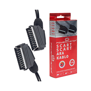 Kutulu Tırnaklı Scart Scart Kablo Standart 1.2 Metre 7 Mm