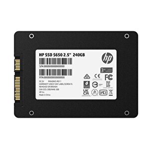 Hp 240 Gb S650 2.5" Ssd Harddisk