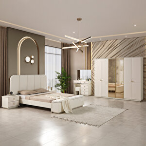 Masal Benchli Modern 6 Kapaklı Yatak Odası Takımı