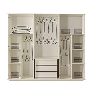 Eymense Masal Benchli Modern 6 Kapaklı Yatak Odası Takımı
