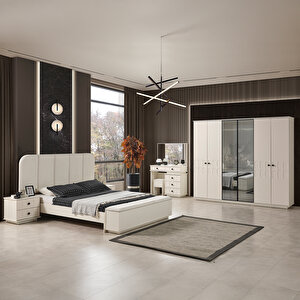 Petek Benchli Modern 6 Kapaklı Yatak Odası Takımı
