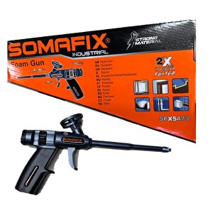 Somafix Poliüretan Köpük Tabancası Tetik Sabitleyicili Full Teflon Sfx-5473